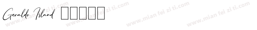 Geraldo Island字体转换
